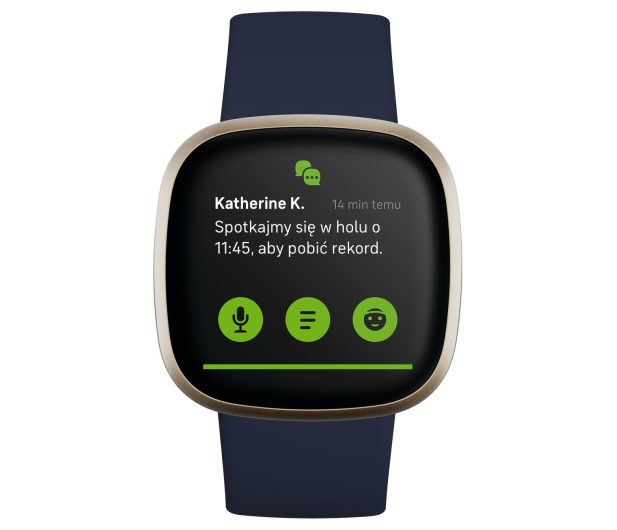Google Fitbit Versa 3 złoto niebieska + Fitbit Premium - 587719 - zdjęcie 3